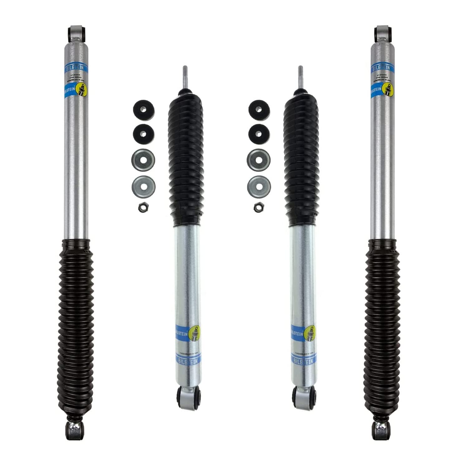Trendsauto 5100 Series Set Of Front & Rear Shocks Fits 2005-2016 F250 & F350 Super Duty With 2” Front Lift & 0-2” Rear Lift - High Performance - Strong & Durable Quality - Trendsauto Decal Included